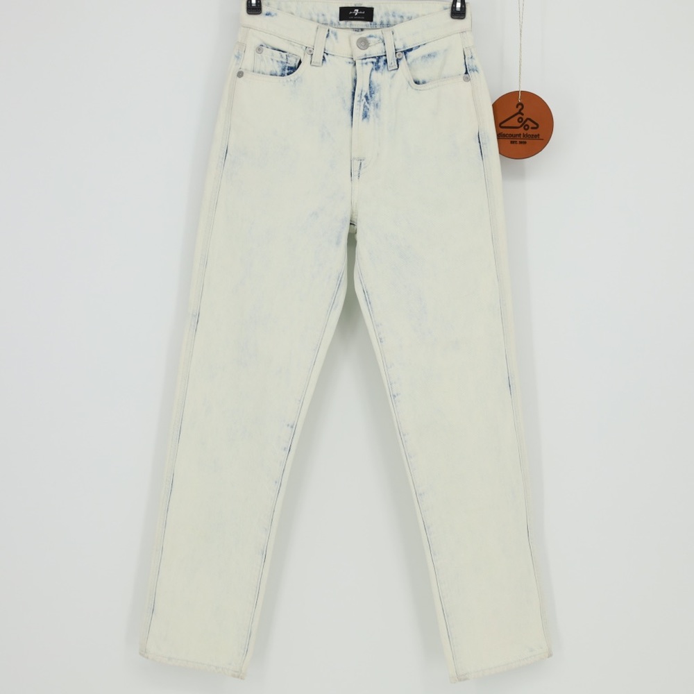 7 FOR ALL MANKIND HIGH WAIST CROPPED STRAIGHTโ JEANS